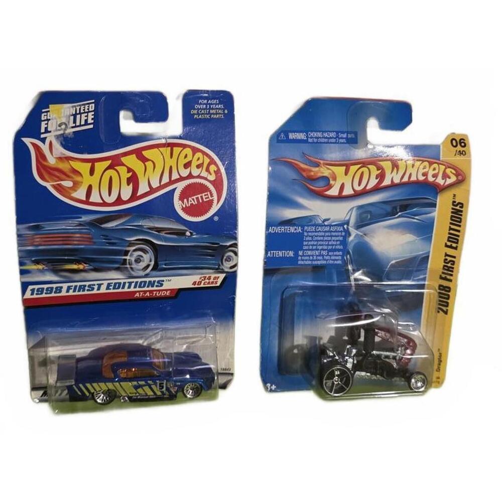 Vtg Hot Wheels 1998 & 2008 First Editions Diecast Car Lot